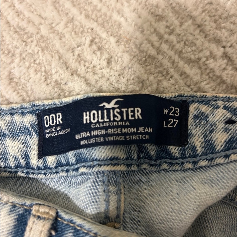 Hollister Light Blue Denim with Brown Patch - Picture 4 of 4